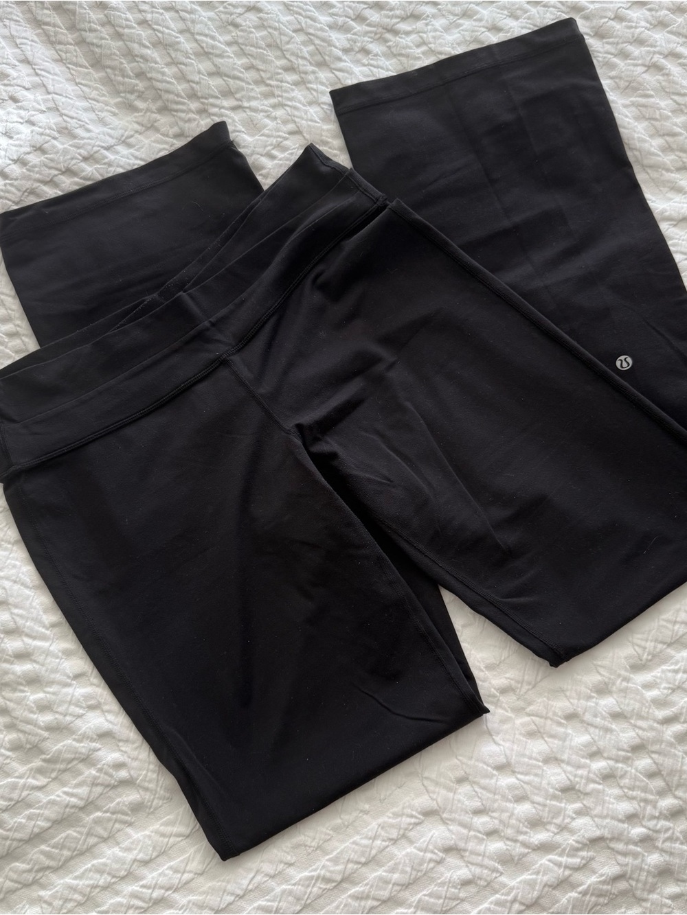 lululemon athletica Black Flare Leggings